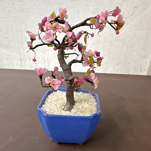 Bonsai vetro con fiori di - vetro,